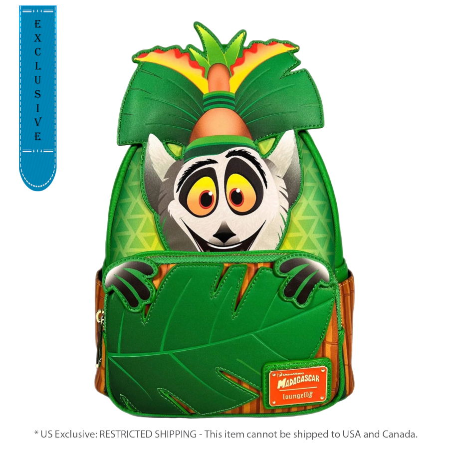 Pop Weasel Image of Madagasca - King Julien Cosplay US Exclusive Mini Backpack [RS] - Loungefly - Bags, Wallets & Purses - Image - Pop Weasel