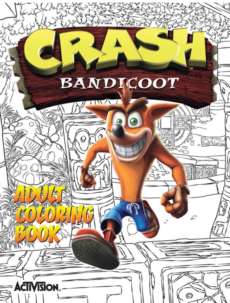 Pop Weasel Image of Crash Bandicoot Adult Coloring Book - Colouring Book - Image - Pop Weasel