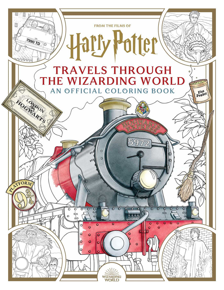 Pop Weasel Image of Harry Potter: Travels Through the Wizarding World: An Official Coloring Book - Books - Image - Pop Weasel