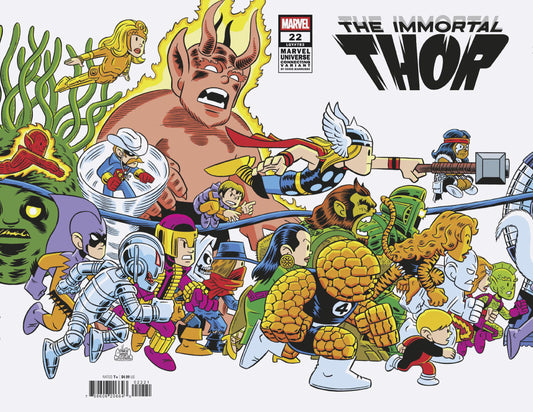 IMMORTAL THOR #22 CHRIS GIARRUSSO MARVEL UNIVERSE CONNECTING WRAP VARIANT M - Image