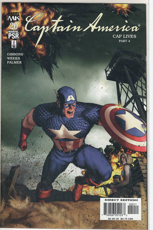 Pre-Owned - Captain America #20  (January 2004) Scanned Image Pop Weasel Pre-Owned Comics