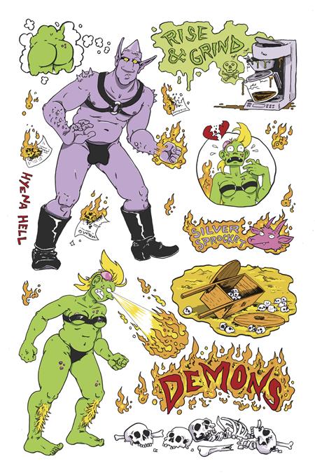 Demons Rise And Grind Sticker Sheet - Image - Collectibles - Image - Pop Weasel