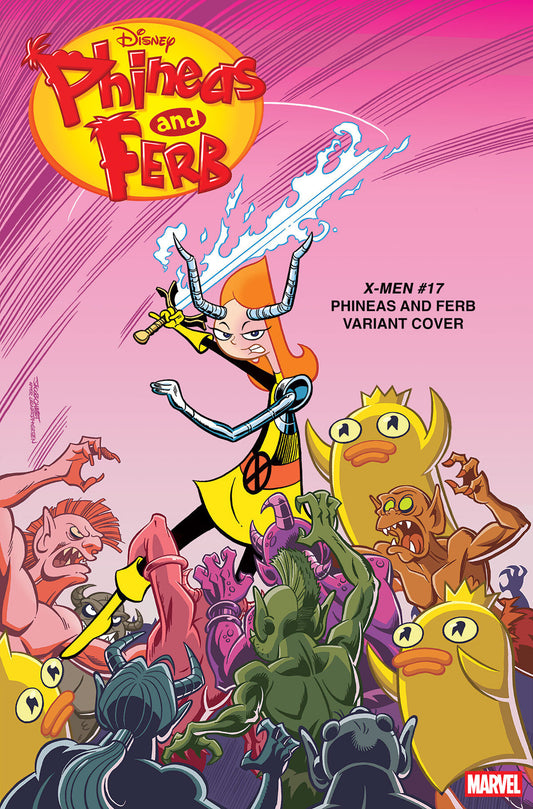 X-MEN #17 JACOB CHABOT PHINEAS AND FERB VARIANT - Image