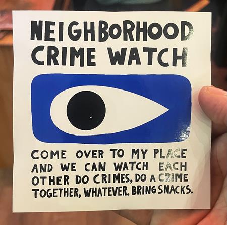Neighborhood Crime Watch Sticker - Image