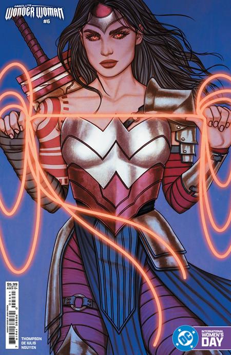 Absolute Wonder Woman #6  E Jenny Frison International Womens Day Card Stock Var image