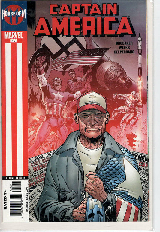 Pre-Owned - Captain America #10  (October 2005) Scanned Image Pop Weasel Pre-Owned Comics