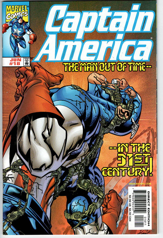 Pre-Owned - Captain America #18  (June 1999) Scanned Image Pop Weasel Pre-Owned Comics