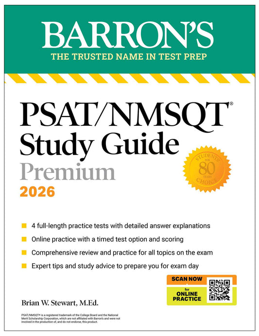 PSAT/NMSQT Premium Study Guide, 2026: 2 Practice Tests + Comprehensive Review+ 200 Online Drills image