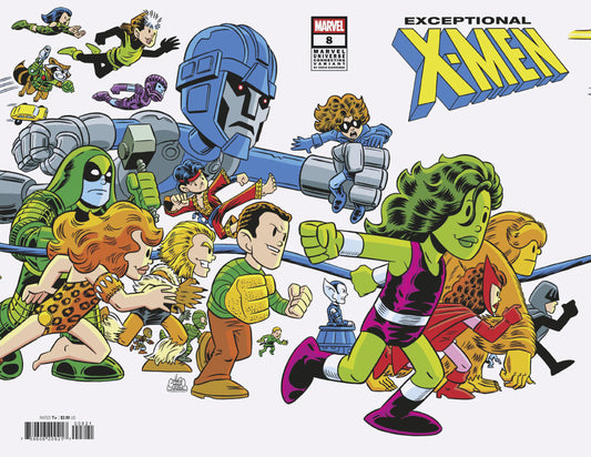 EXCEPTIONAL X-MEN #8 CHRIS GIARRUSSO MARVEL UNIVERSE CONNECTING WRAP VARIANT K - Image