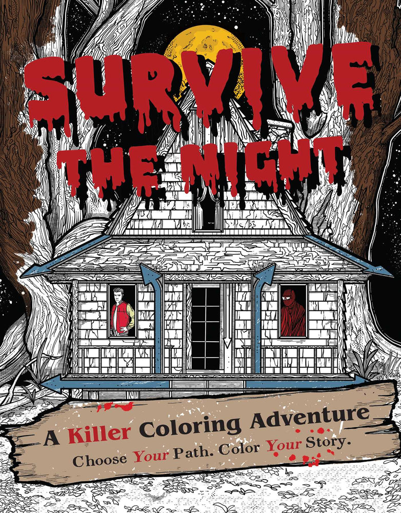 Survive The Night A Killer Coloring Adventure image - Books - Image - Pop Weasel