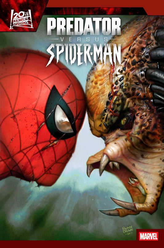 PREDATOR VS. SPIDER-MAN #1 RYAN BROWN VARIANT - Image