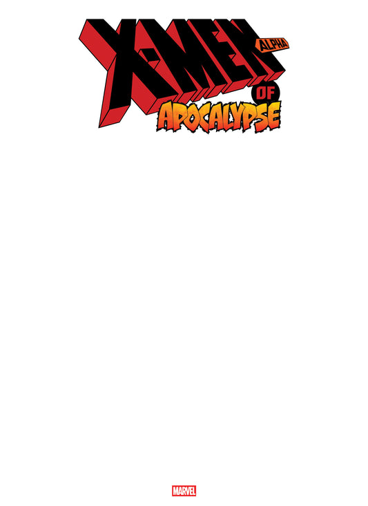 X-MEN OF APOCALYPSE ALPHA #1 BLANK COVER VARIANT - Image