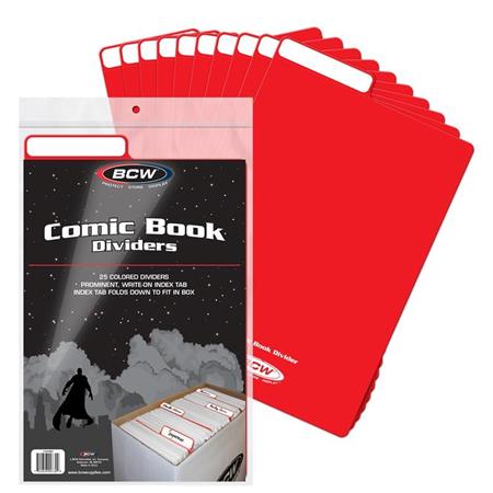 Comic Book Dividers Red (25 Pack) image - Comic Accessories - Image - Pop Weasel