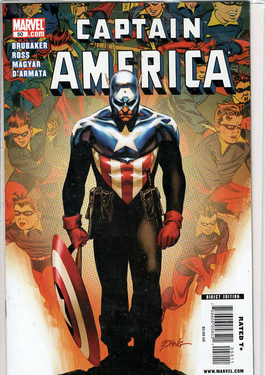 Pre-Owned - Captain America #50  (July 2009) Scanned Image Pop Weasel Pre-Owned Comics