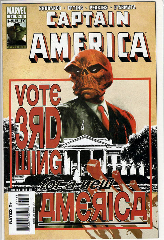 Pre-Owned - Captain America #38  (July 2008) Scanned Image Pop Weasel Pre-Owned Comics