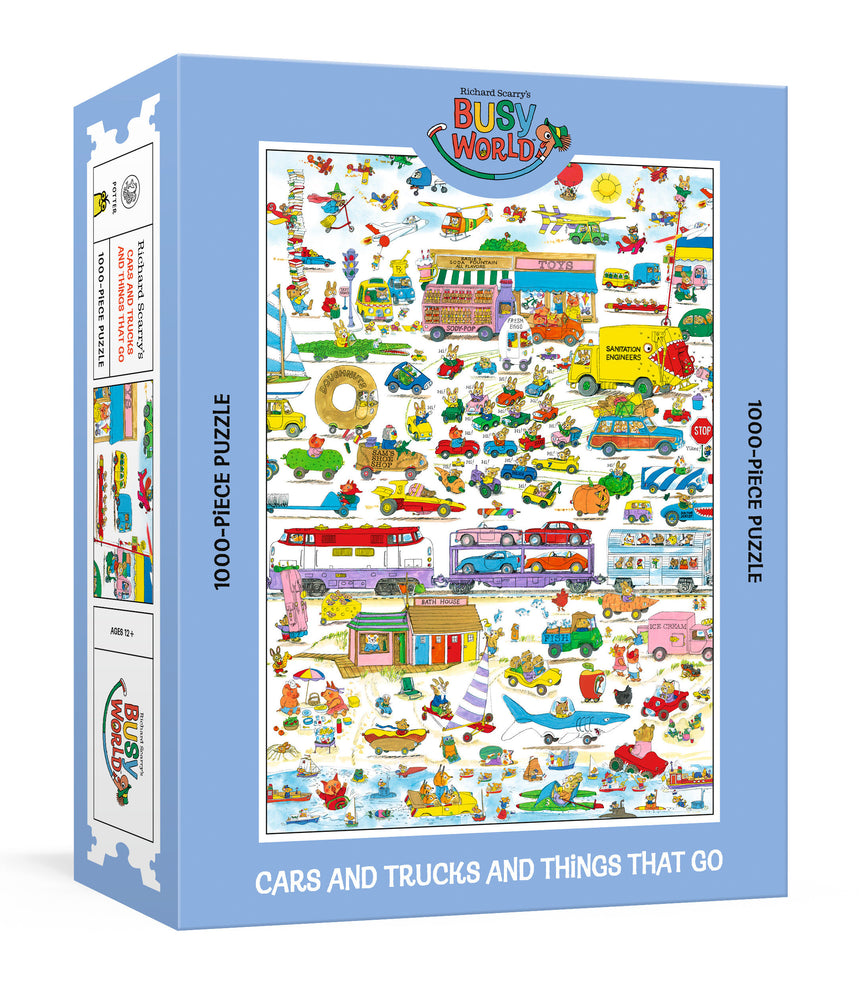 Richard Scarry's Cars and Trucks and Things That Go: 1000-Piece Puzzle - Image - Merchandise - Image - Pop Weasel