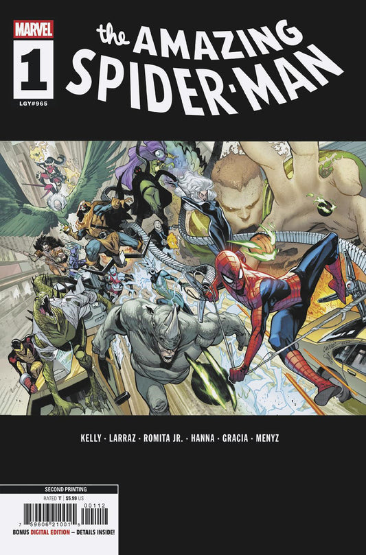AMAZING SPIDER-MAN #1 PEPE LARRAZ 2ND PRINTING VARIANT - Image