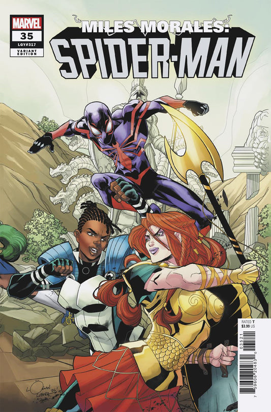 MILES MORALES: SPIDER-MAN #35 LOGAN LUBERA 5-PART CONNECTING VARIANT - Image
