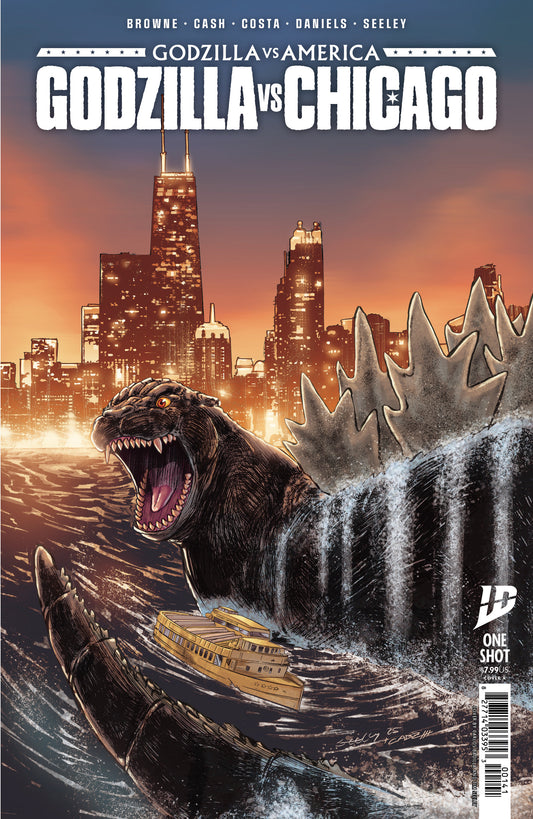 Godzilla Vs. America: Chicago Cover A (2nd Printing) (Seeley) - Image