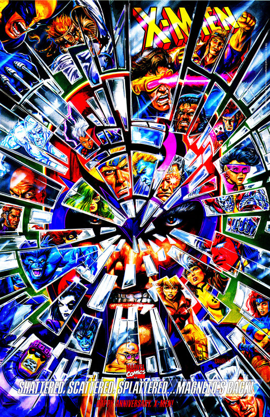X-MEN: FATAL ATTRACTIONS OMNIBUS BOB LARKIN COVER [NEW PRINTING, DM ONLY] | Hardcover image