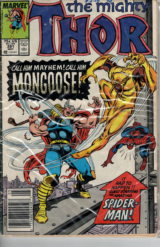 Pre-Owned - Thor #391  (May 1988) Scanned Image Pop Weasel Pre-Owned Comics