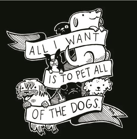 All I Want Is To Pet All Of The Dogs Sticker - Image