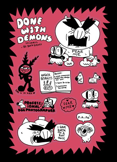 Done With Demons Sticker Sheet - Image