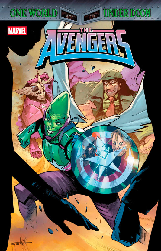 AVENGERS #26 VALERIO SCHITI IMPOSSIBLE MAN POP-UP VARIANT [DOOM] - Image