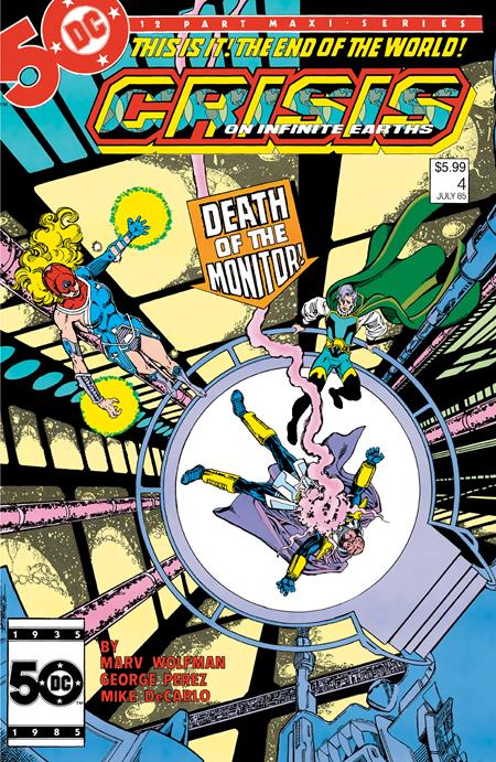 Crisis On Infinite Earths #4 Facsimile Edition  B George Perez Foil Var image