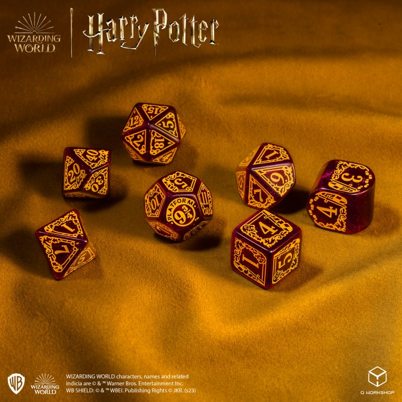 Harry Potter. Gryffindor Modern Dice Set - Red - Dice & Accessories - Image - Pop Weasel