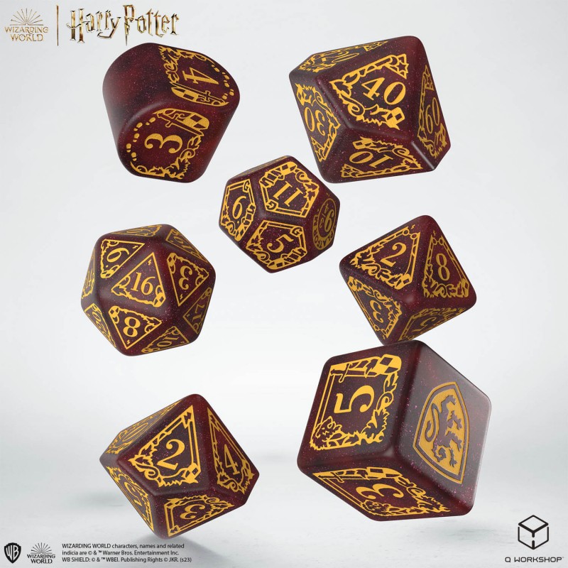 Harry Potter. Gryffindor Modern Dice Set - Red - Dice & Accessories - Image - Pop Weasel