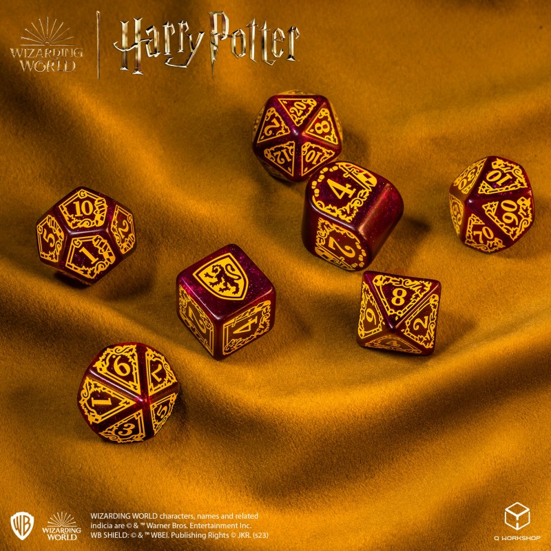 Harry Potter. Gryffindor Modern Dice Set - Red - Dice & Accessories - Image - Pop Weasel
