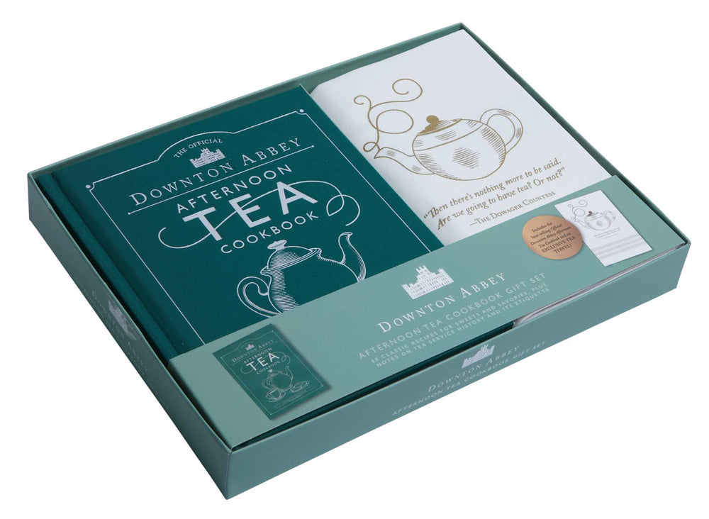 Pop Weasel Image of Downton Abbey Cookery - Afternoon Tea Cookbook Gift Set [book + tea towel] - Novelty - Image - Pop Weasel