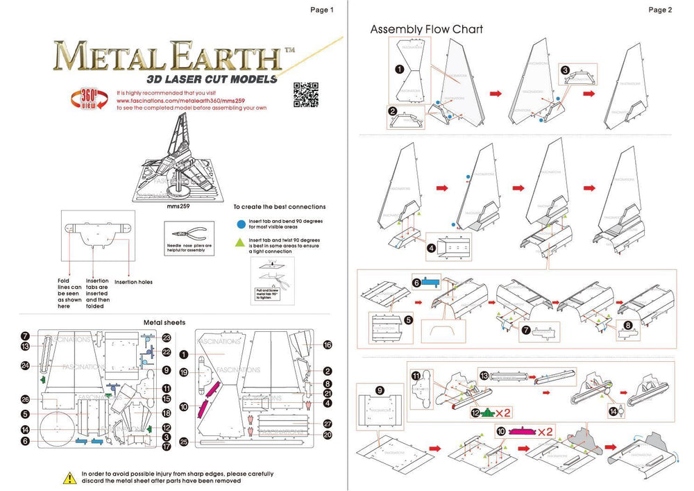 Metal Earth - Star Wars Imperial Shuttle - Kitset Models - Image - Pop Weasel