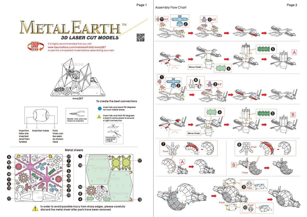 Metal Earth - Star Wars First Order Special Forces TIE Fighter - Kitset Models - Image - Pop Weasel