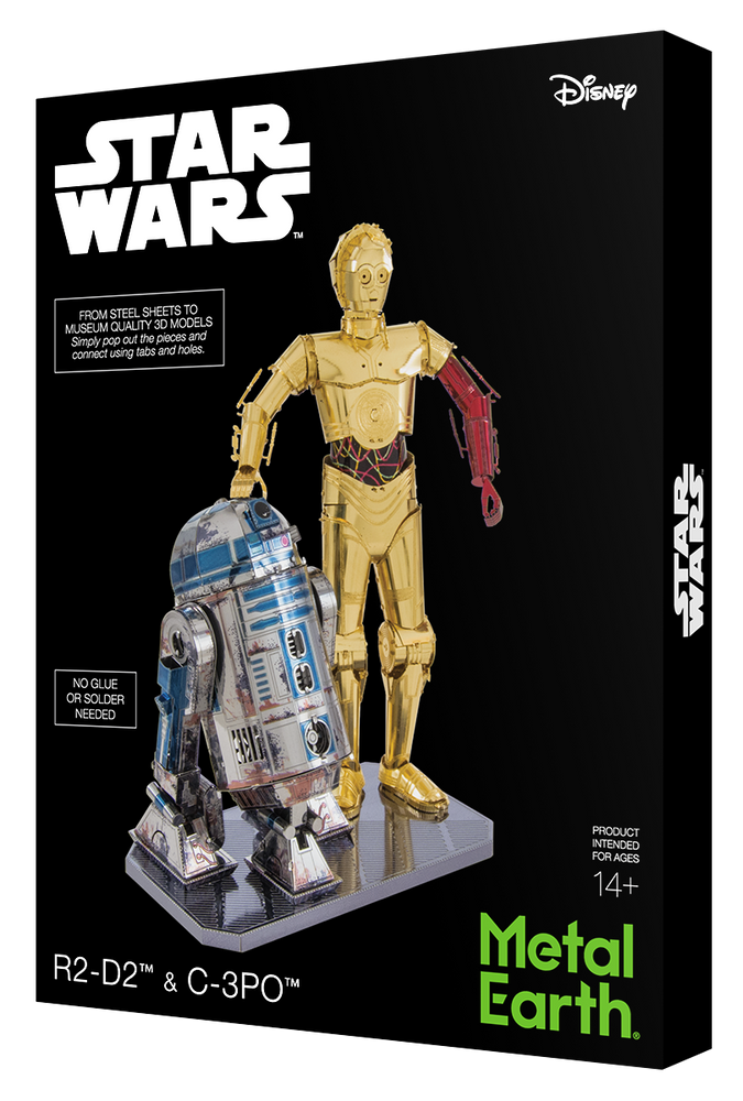 Metal Earth ICONX - Star Wars R2-D2 & C-3PO Gift Box Set - Kitset Models - Image - Pop Weasel