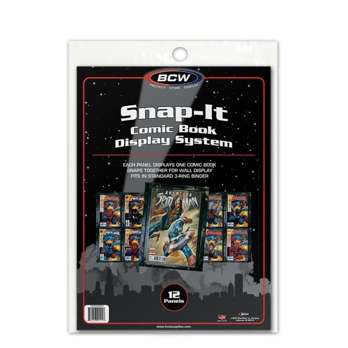 BCW Comic Book Snap-It - Black (12 Pack) - Comic Accessories - Image - Pop Weasel