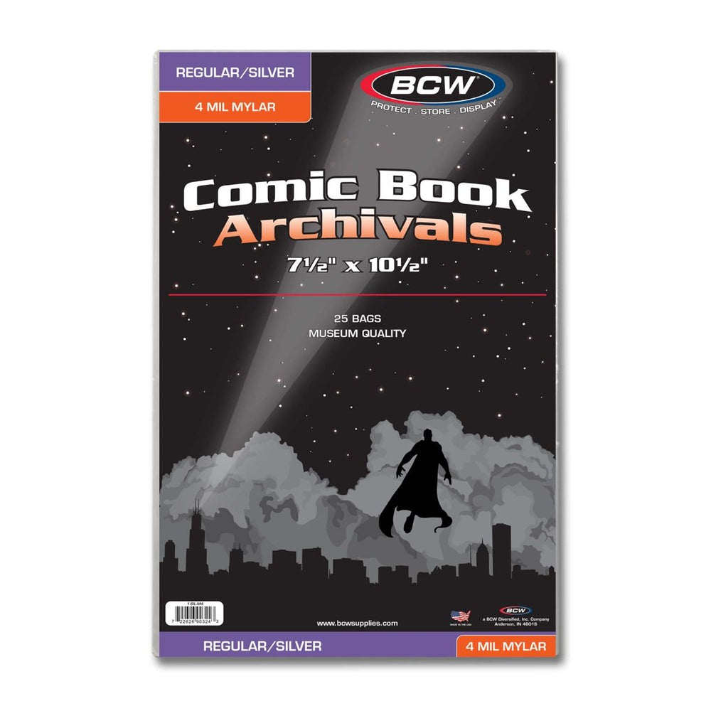 Silver/Regular Comic Mylar Archivals - 4 MIL (25 Pack) - Comic Accessories - Image - Pop Weasel