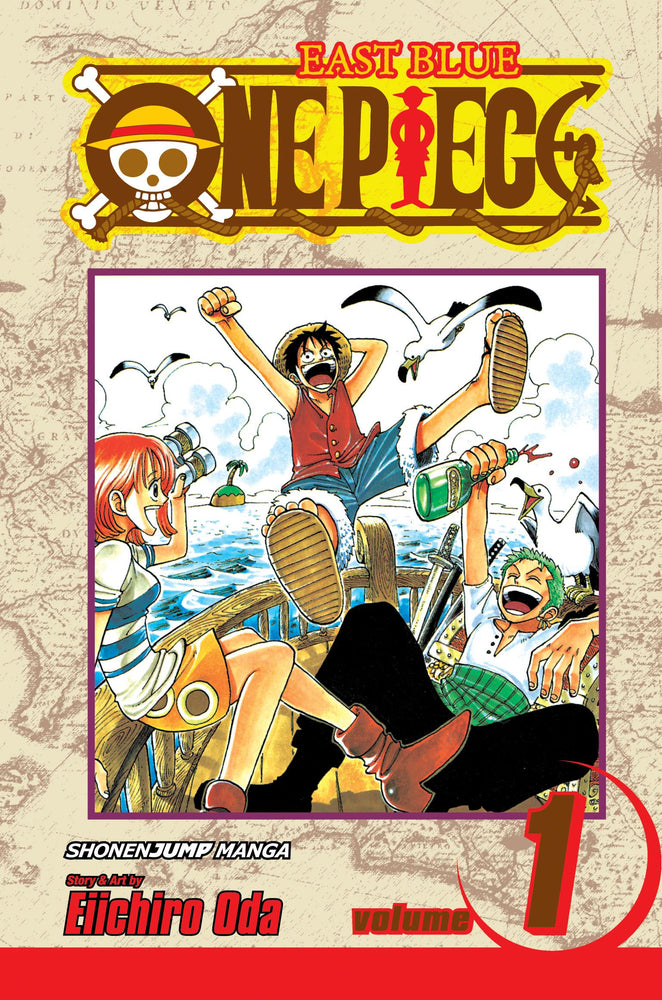 Front Cover One Piece, Vol. 01 ISBN 9781569319017 - Manga - Image - Pop Weasel