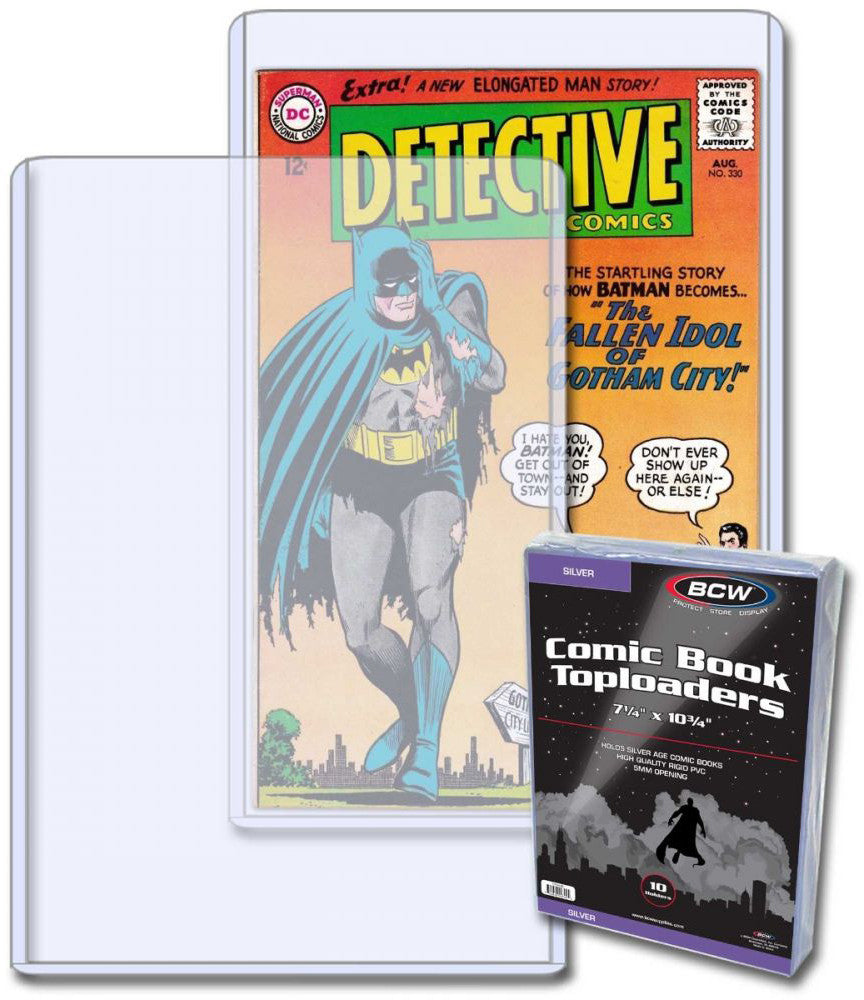 BCW Toploader Holder Comic Book Silver Age (7.25" x 10.75" x 5mm) (10 Holders Per Pack) - Supplies - Image - Pop Weasel