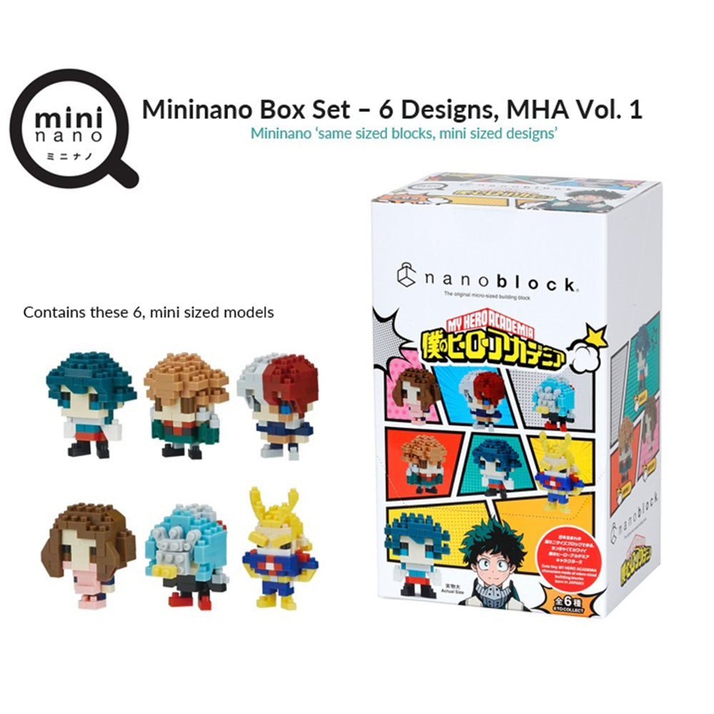 Nanoblock: Mininano - My Hero Academia Vol. 1 Box (Set of 6) - Nanoblock - Image - Pop Weasel
