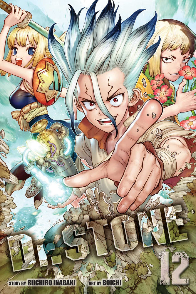 Front Cover Dr. STONE, Vol. 12 ISBN 9781974715299 - Manga - Image - Pop Weasel