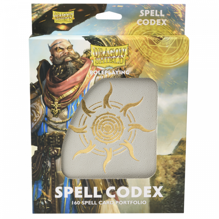Pop Weasel Image of Dragon Shield Roleplaying Spell Codex Ashen White - TCG Accessories - Image - Pop Weasel