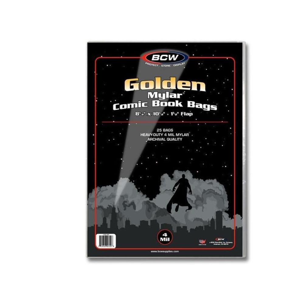 BCW Golden Comic Mylar Archivals - 4 MIL (25 Pack) - Comic Accessories - Image - Pop Weasel