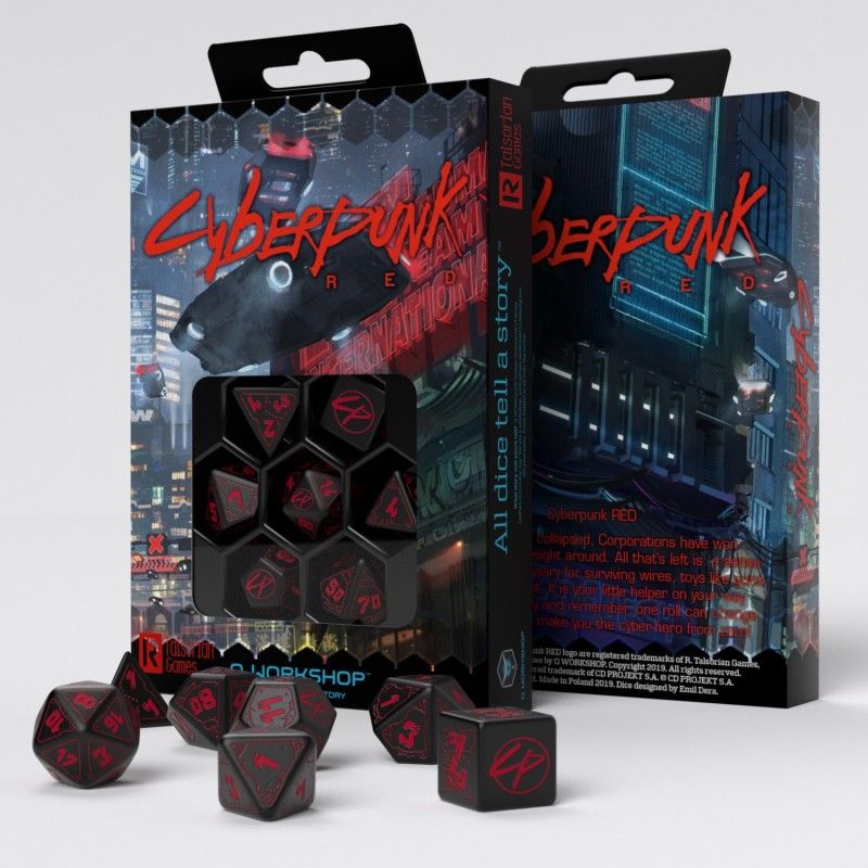 Pop Weasel Image of Q Workshop Cyberpunk Red RPG Dice Set - Board Games - Image - Pop Weasel