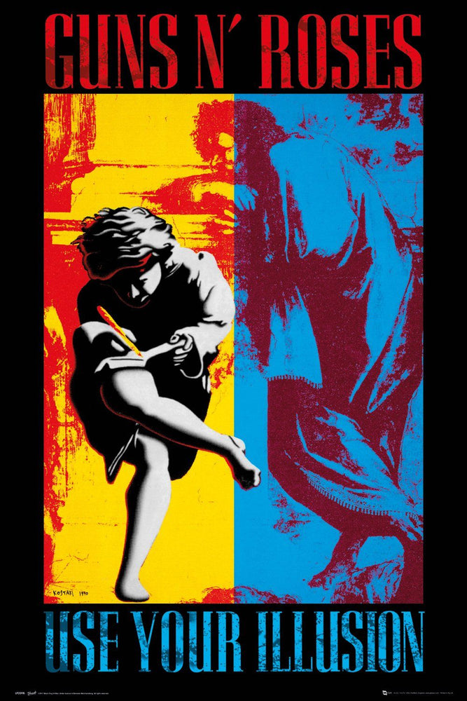 Pop Weasel Image of Guns N Roses - Illusion Poster - Posters - Image - Pop Weasel