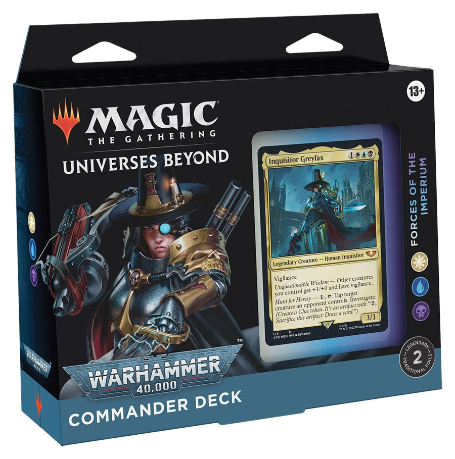 Magic The Gathering: Universes Beyond - Warhammer 40,000 Commander Deck - Forces of the Imperium - TCG - Image - Pop Weasel