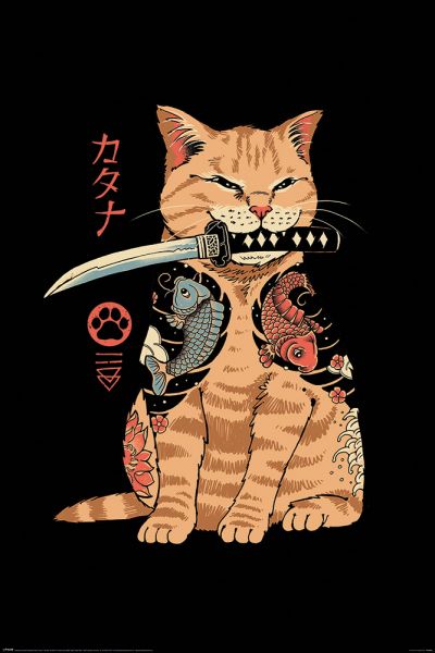 Pop Weasel Image of Vincent Trinidad - Catana Cat Poster