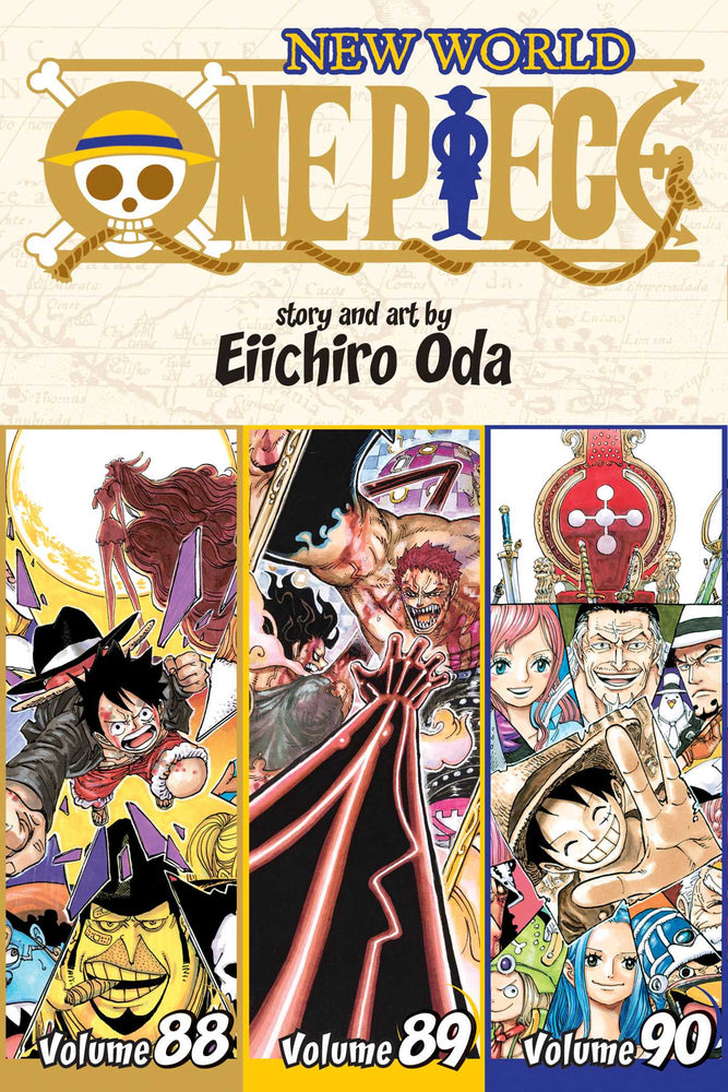 Front Cover One Piece (Omnibus Edition), Vol. 30 Includes vols. 88, 89 & 90 ISBN 9781974709427 - Manga - Image - Pop Weasel