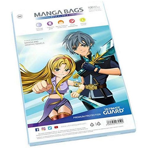 Ultimate Guard Manga Bags Resealable (100) - Manga Accessories - Image - Pop Weasel